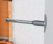 Cross-section of the completed surface installation (polystyrene foam, R-TFIX-8S dowel)