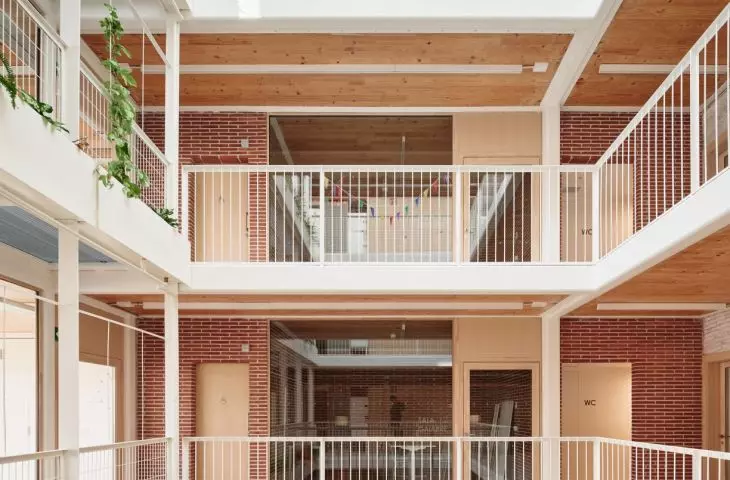 Sants Social Center in Barcelona, designed by Laos Arquitectura