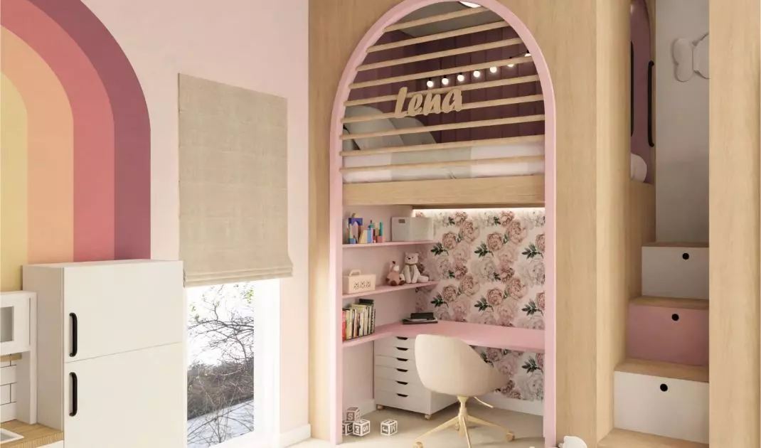 Kai and Lena's Room by Paulina Ludwik from the Kształtownia studio 