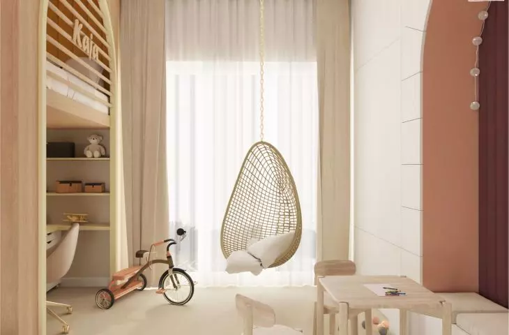 Kai and Lena's Room by Paulina Ludwik from the Kształtownia studio 
