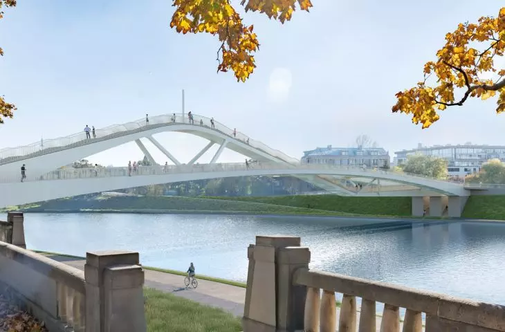 Kazimierz Ludwinów Pedestrian Bridge  Designed by: Lewicki Łatak Design Office