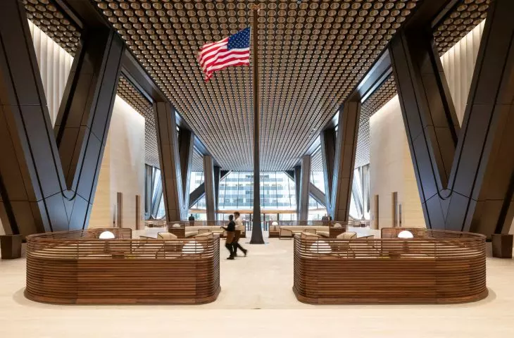 270 Park Avenue, designed by Foster + Partners, is the new headquarters of JPMorgan Chase