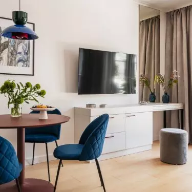 Ruby & Blue Apartment, designed by MGN