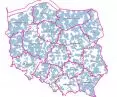 Mapa przedstawiająca pokrycie obszaru Polski projektowanymi planami ogólnymi