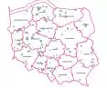 Mapa przedstawiająca pokrycie obszaru Polski uchwalonymi planami ogólnymi