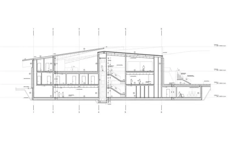 B-B cross-section