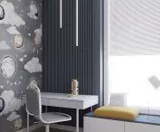 Room for a child in subdued colors