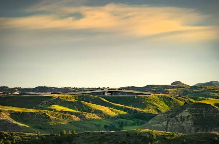 The Theodore Roosevelt Presidential Library in Medora, designed by Snøhetta