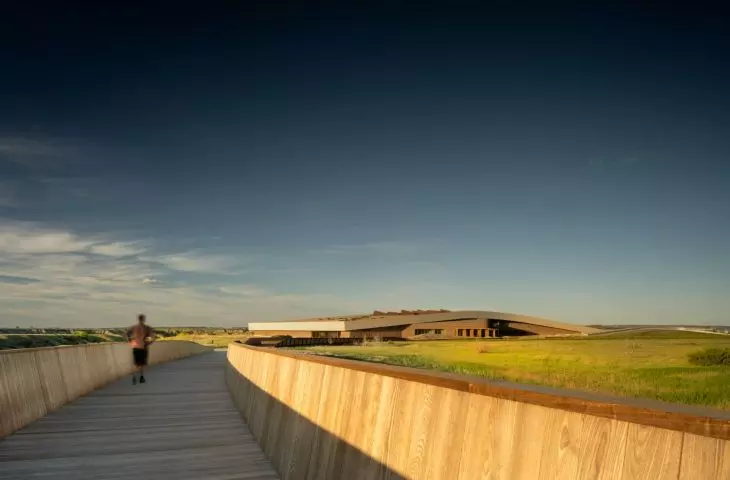The Theodore Roosevelt Presidential Library in Medora, designed by Snøhetta