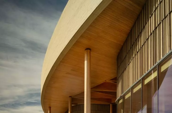 The Theodore Roosevelt Presidential Library in Medora, designed by Snøhetta