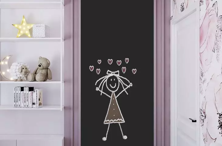 Chalkboard for drawing with chalk
