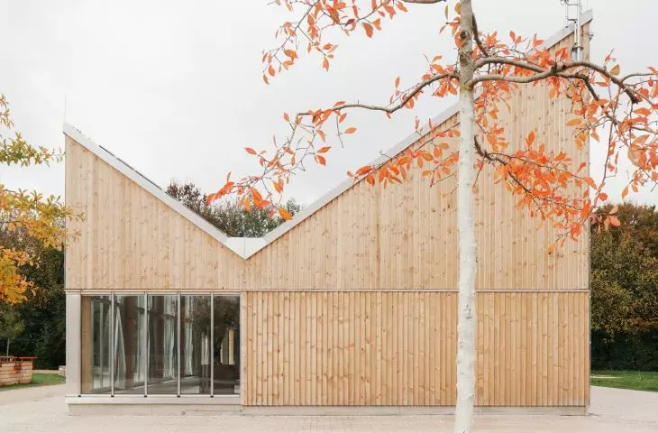 Klimapavillon w Schwerte projektu New Architekten i Jutta Albus Architektur
