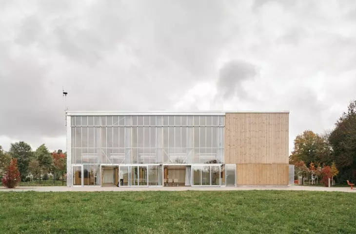Klimapavillon w Schwerte projektu New Architekten i Jutta Albus Architektur