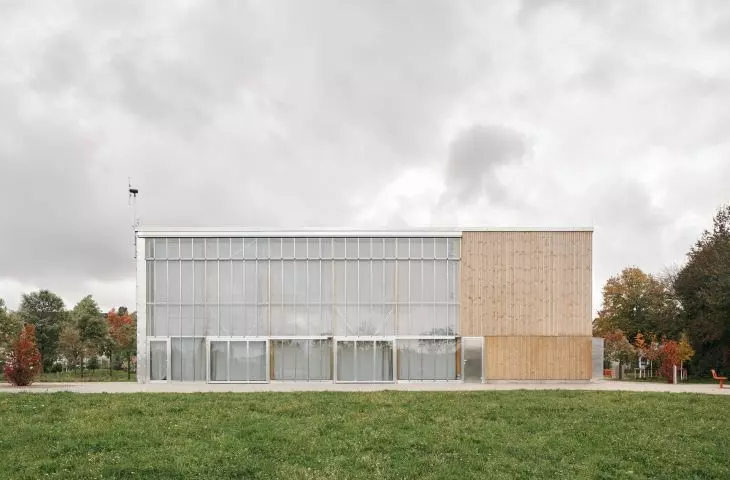 Klimapavillon w Schwerte projektu New Architekten i Jutta Albus Architektur