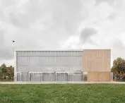 Klimapavillon w Schwerte projektu New Architekten i Jutta Albus Architektur