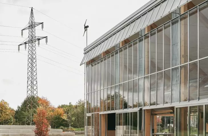 The Klimapavillon in Schwerte, designed by New Architekten and Jutta Albus Architektur