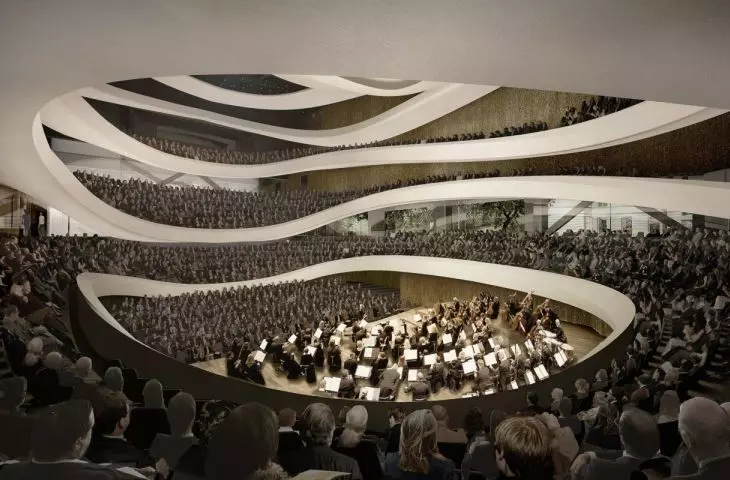 As part of the second phase of construction of Sinfonia Varsovia’s new headquarters, the largest concert hall in Poland is to be built