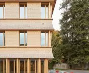 The new Bossard Schule building in Unterägeri, designed by Gut Deubelbeiss Nill Architekten