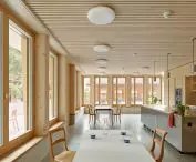 The new Bossard Schule building in Unterägeri, designed by Gut Deubelbeiss Nill Architekten