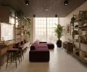 Living room with the Orto modular system