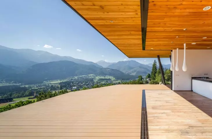 Terrace with a panoramic view of the Tatra Mountains