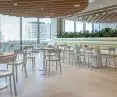 The common areas are characterized by delicate colors and soft shapes