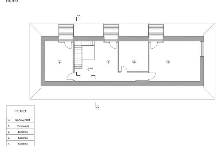Floor plan - House in the Tatra Mountains