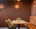NOVA Pendant Lights by HSKxTAR. Entre Brasserie Restaurant at the Wroclaw Hotel