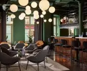 The lobby at Hotel Wroclaw, illuminated by HSK 