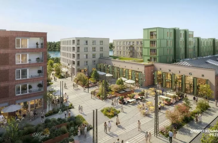 Motława Depot. The project will also include the construction of a city square