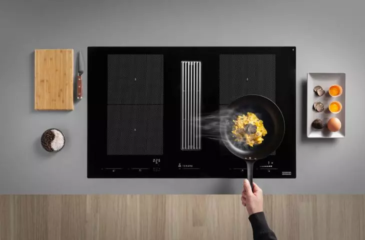 Franke Mythos 2gether Icon Steel Cooktop with Range Hood
