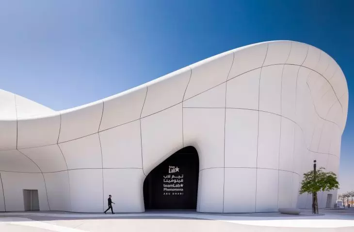 teamLab Phenomena Abu Dhabi, designed by MZ Architects and teamLab Architects