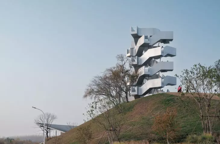 Chenhu Migratory Bird Observation Tower w Wuhan projektu Xiang Architects