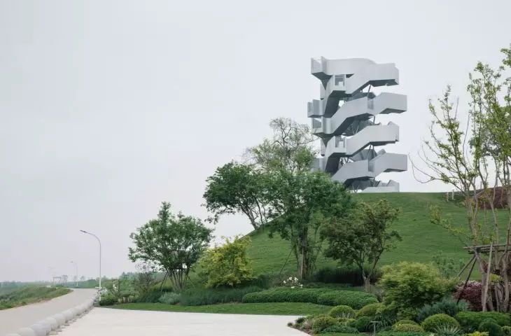 Chenhu Migratory Bird Observation Tower w Wuhan projektu Xiang Architects