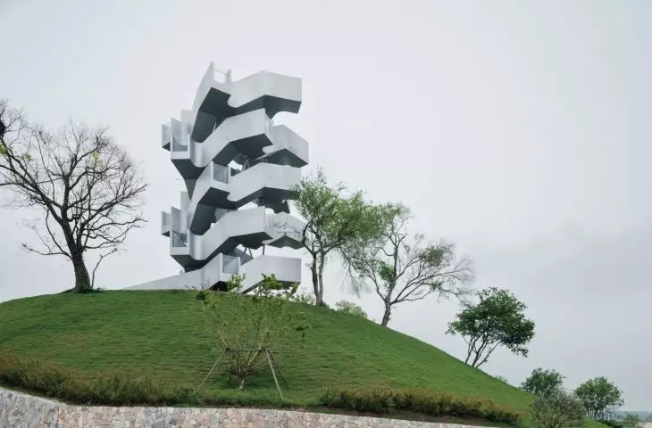 Chenhu Migratory Bird Observation Tower w Wuhan projektu Xiang Architects
