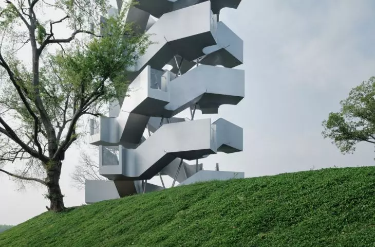Chenhu Migratory Bird Observation Tower w Wuhan projektu Xiang Architects