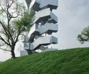 Chenhu Migratory Bird Observation Tower w Wuhan projektu Xiang Architects