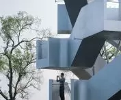 Chenhu Migratory Bird Observation Tower in Wuhan, designed by Xiang Architects