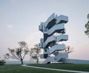 Chenhu Migratory Bird Observation Tower w Wuhan projektu Xiang Architects