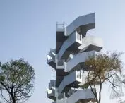 Chenhu Migratory Bird Observation Tower w Wuhan projektu Xiang Architects 