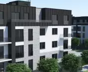 Multi-family building - façade with BP19 decorative seam strip