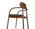 Armchair made with 19th century wood bending technique