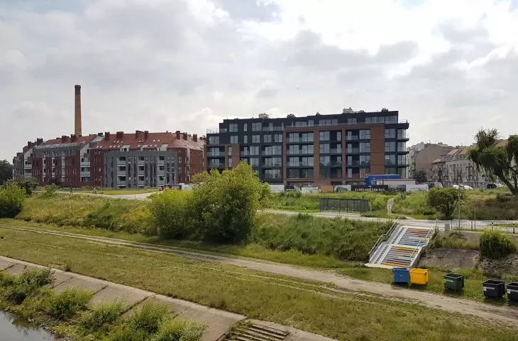 panorama Chwaliszewa od strony Warty
