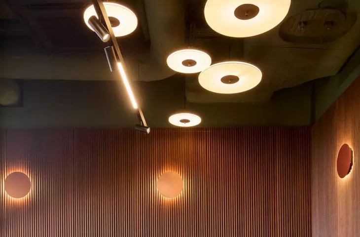 NOVA Pendant Lights by HSKxTAR. Entre Brasserie Restaurant at the Wroclaw Hotel