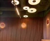 NOVA Pendant Lights by HSKxTAR. Entre Brasserie Restaurant at the Wroclaw Hotel
