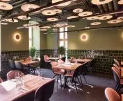 Wiszące Lampy NOVA by HSKxTAR. Restauracja Entre Brasserie we Wroclaw Hotel
