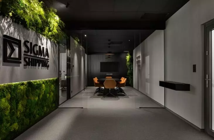 Sigma Shipping — Lighting Design: ATRIA Sztuka Światła. Projekt wnętrza: Pracownia Architektoniczna Katarzyna Kruk