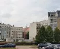widok ze starego koryta Warty (obecnie parking) na plomby z pierwszej dekady XXI wieku przy ul. Garbary