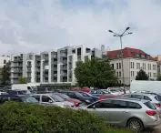 widok ze Starego koryta Warty na Chwaliszewo