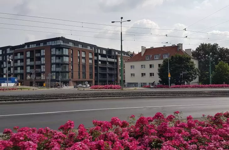new apartment building on Chwaliszewo